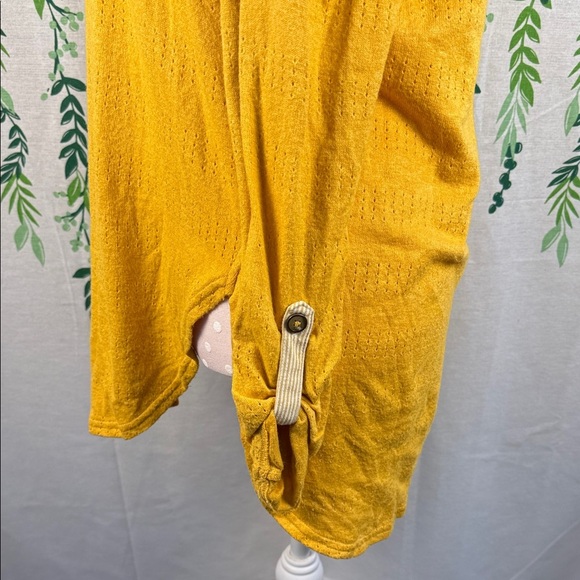 Elegant Mustard Long Sleeve Sweater A3 - Picture 3 of 4